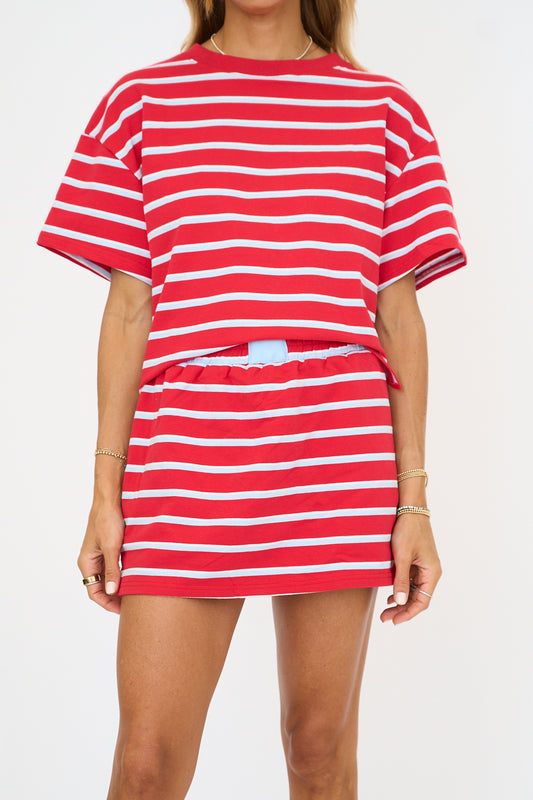Striped Lounge Skort Set