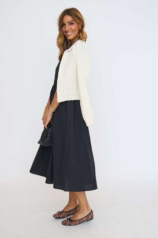 Small Cable Knit Cardigan