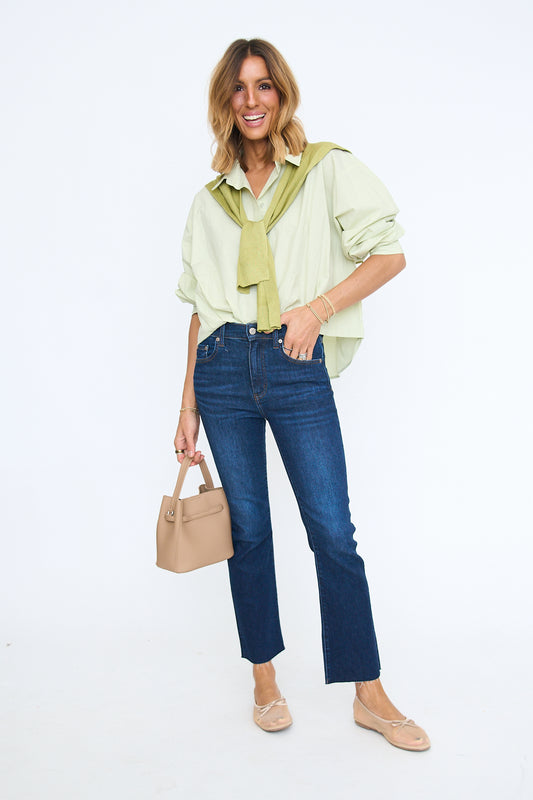 Shy Girl Crop Flare in Serene