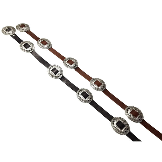 Western Oval Floral Concho Belt