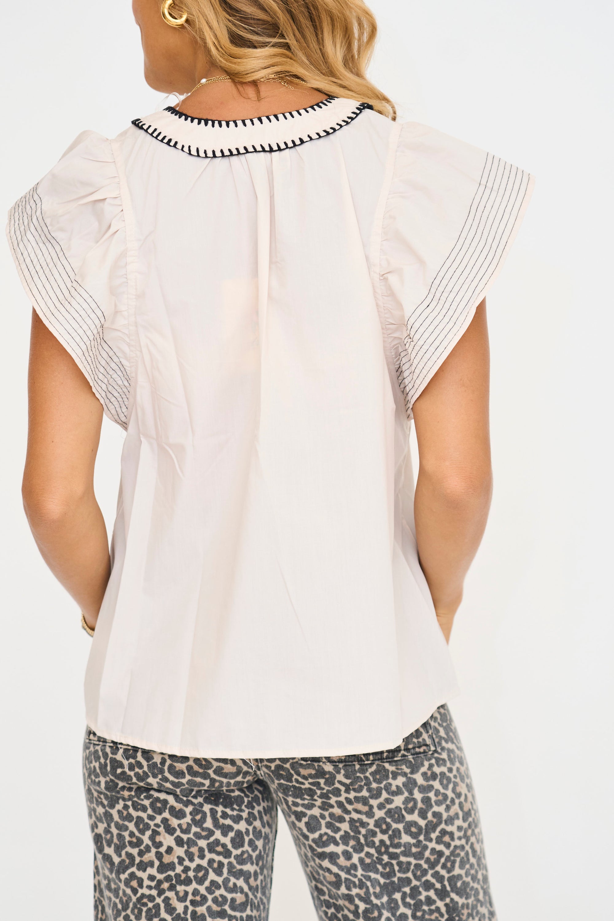 Harrison Stitched Detail Top