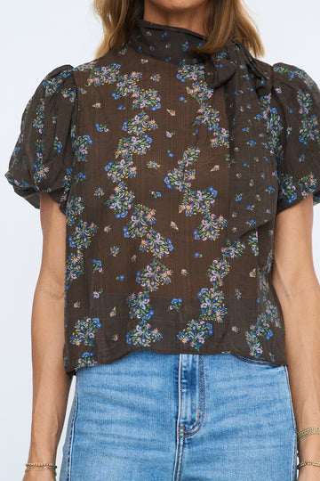 Lolanie Tie Neck Top