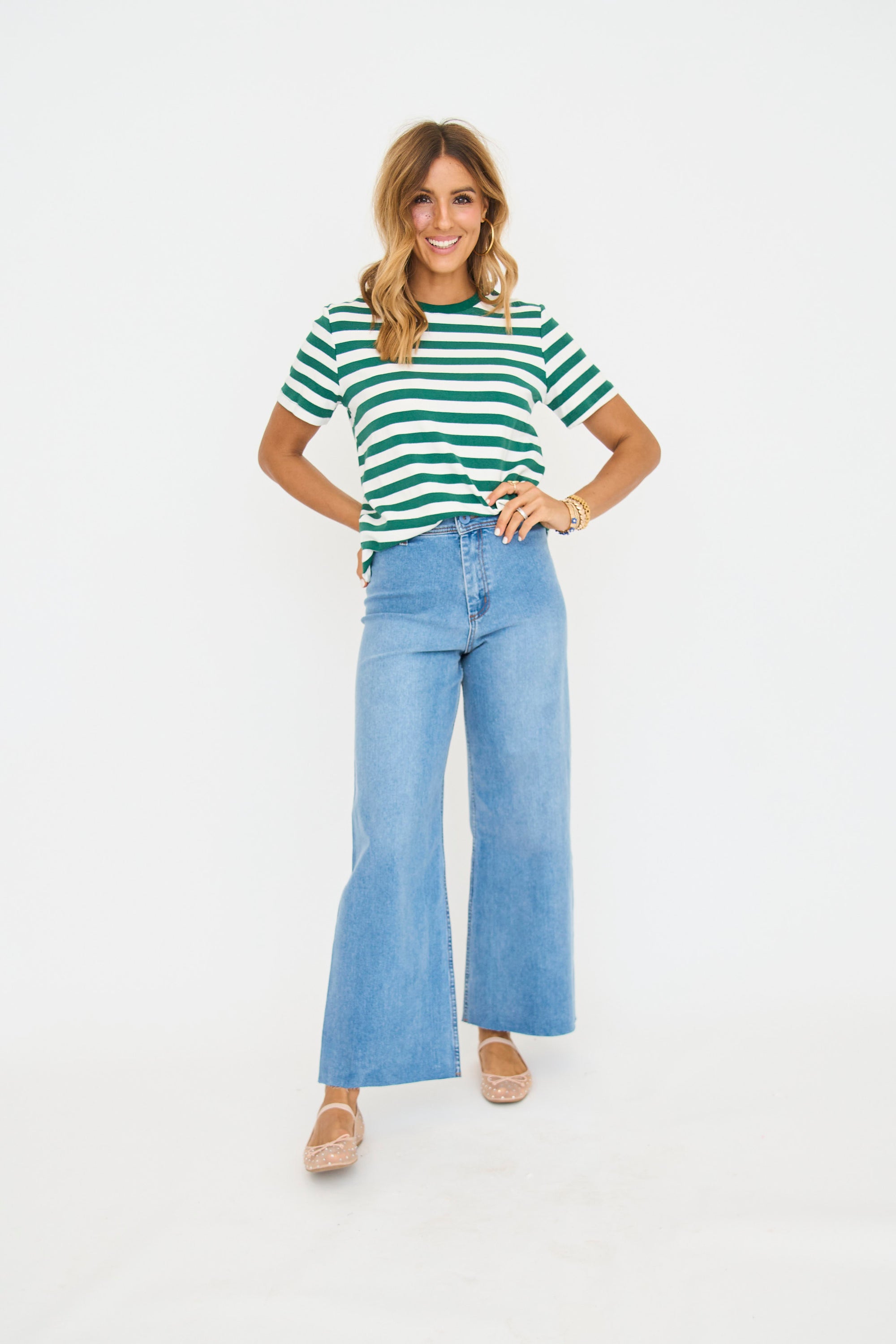 Maggie Wide Leg Denim Pants