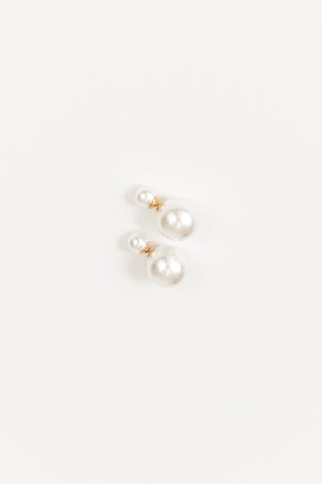 Double Pearl Studs