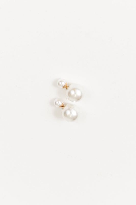 Double Pearl Studs