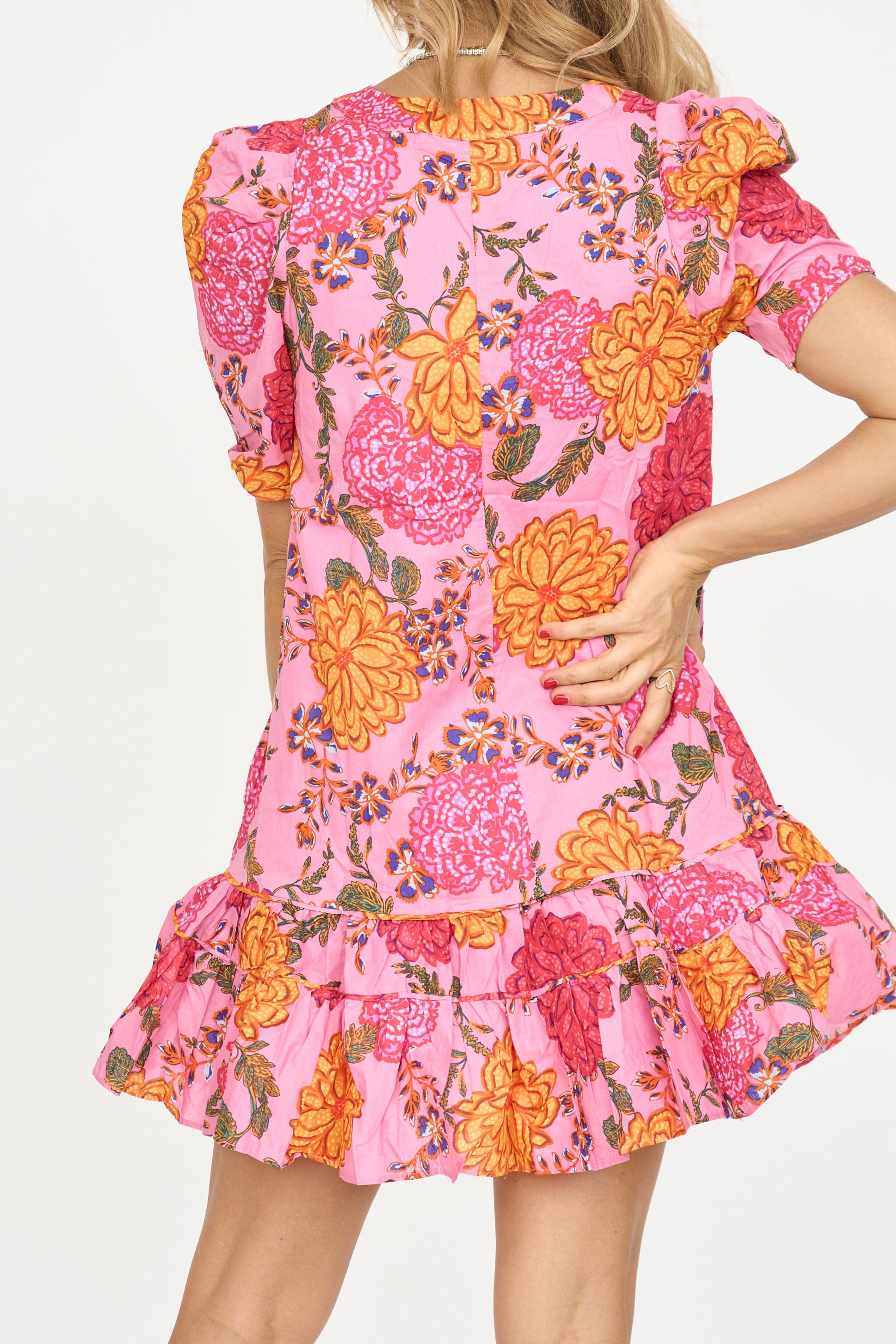 Luna Floral Ruffle Mini Dress