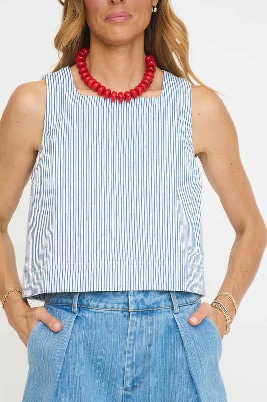 Striped Squareneck Tank