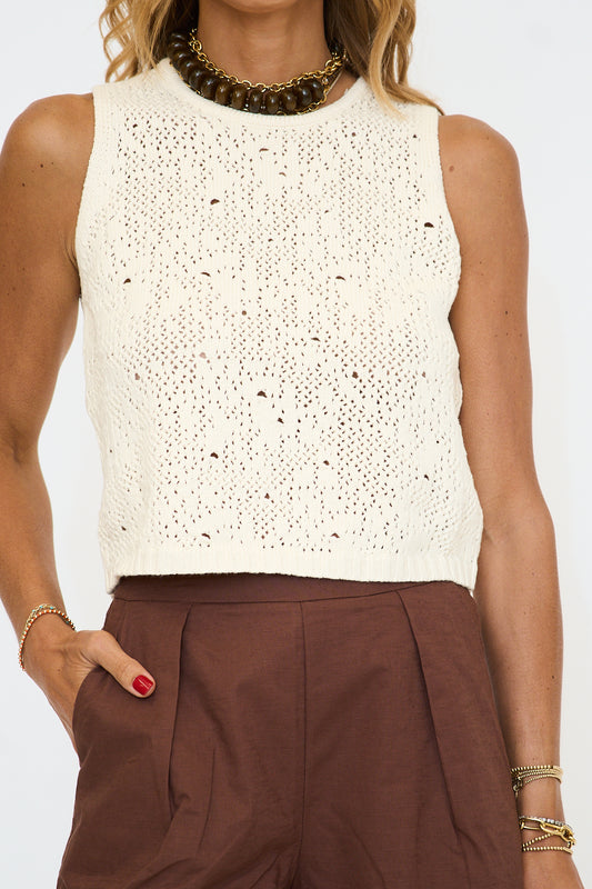 Crochet Knit Top