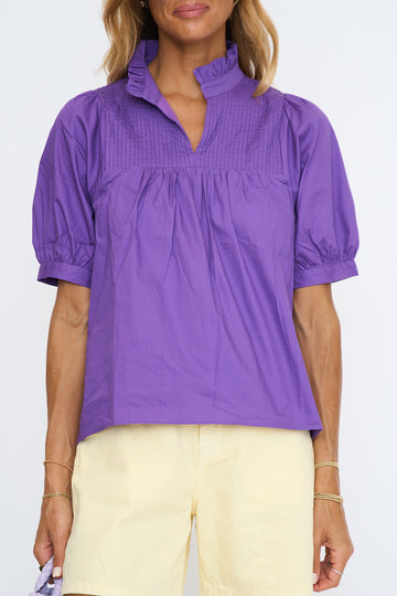 Pep Rally Pintuck Babydoll Top