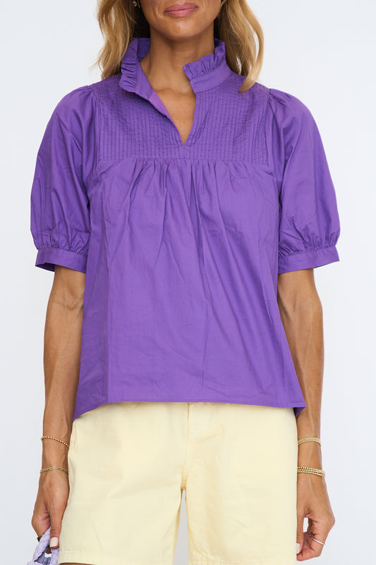 Pep Rally Pintuck Babydoll Top