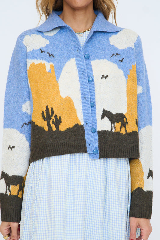 Knit Horse Cardigan
