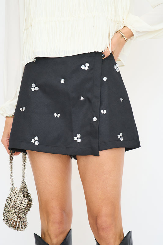 Sparkle Wrap Skort