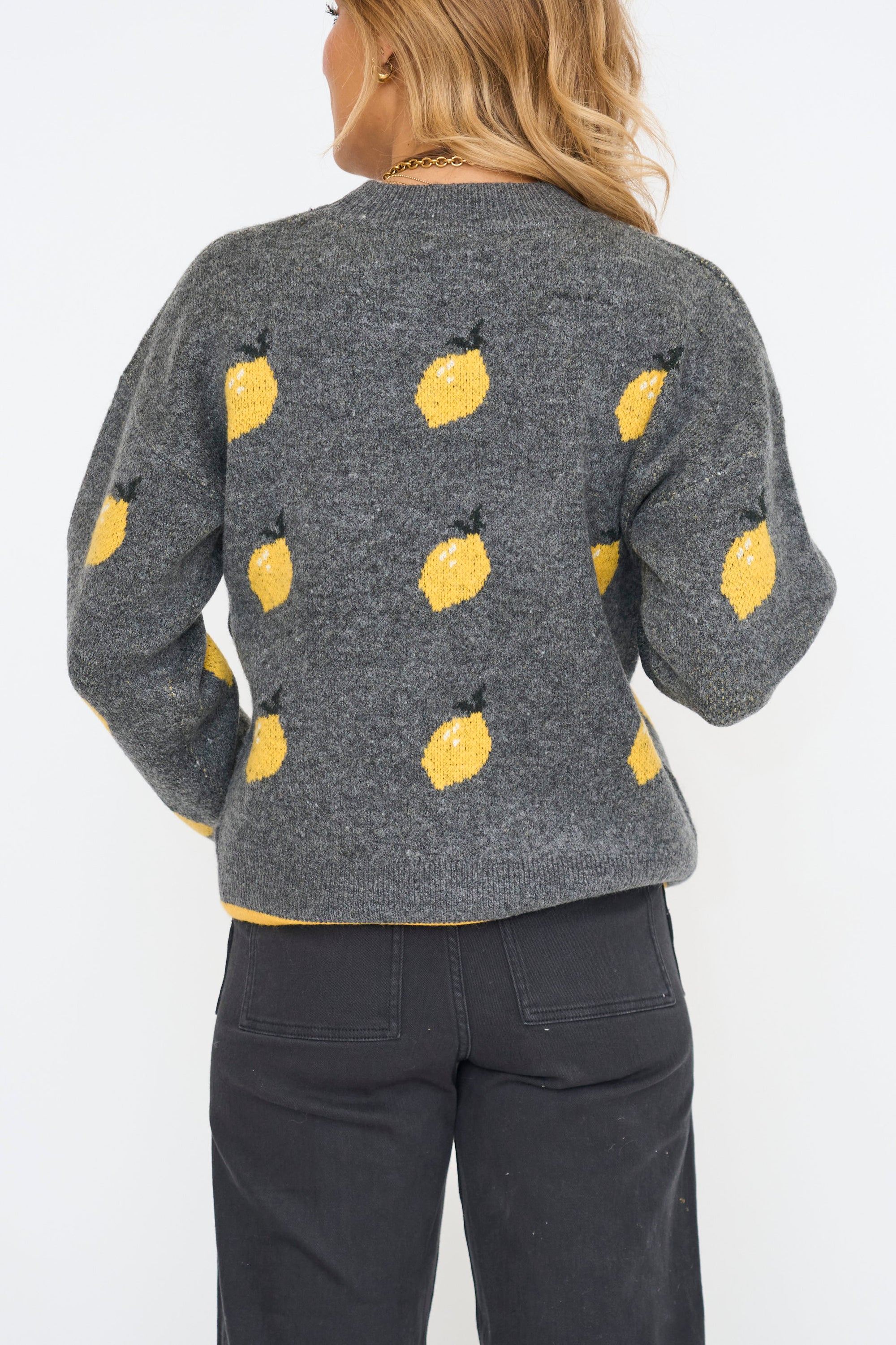 Lemon Crew Neck Knit