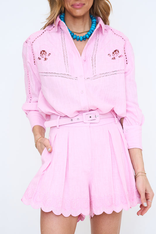 Embroidered Linen Set