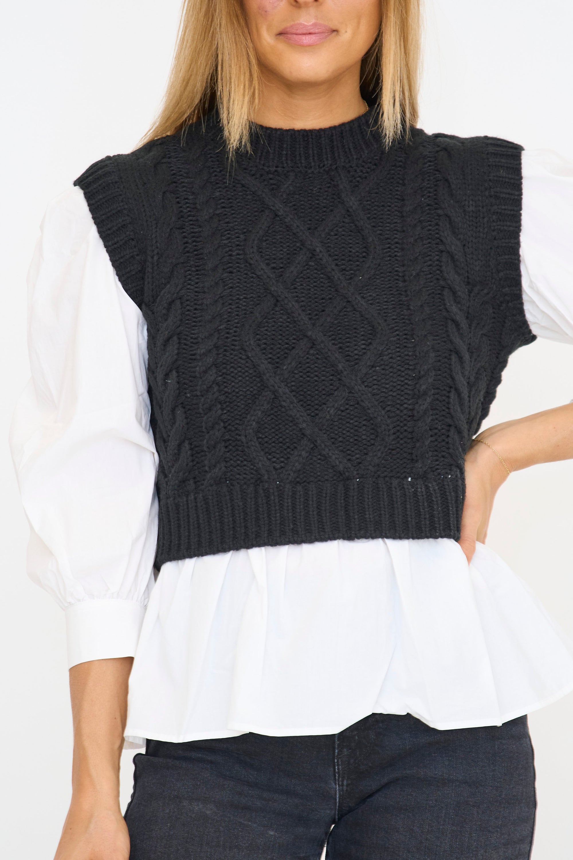 Layered Look Sweater