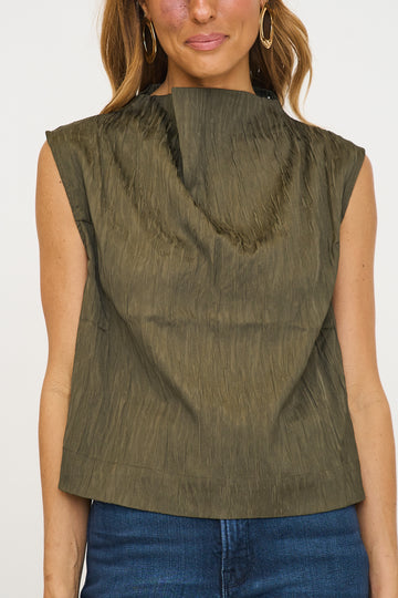 Random Seer Mock Neck Tank