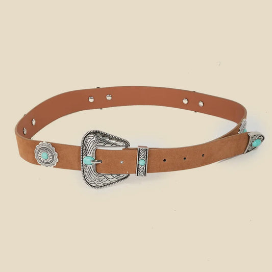 Floral Concho Disc Belt