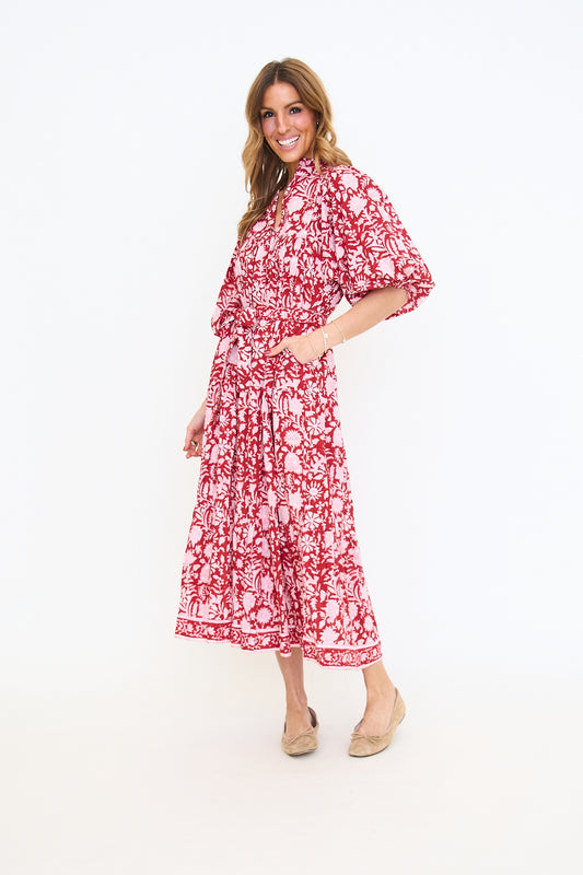 Amelia Maxi Dress - Red