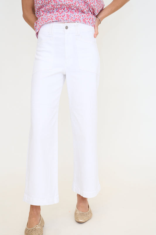 Valley Girl Wide Leg Ankle in Lamb