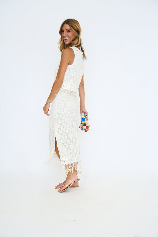 Cabo Fringe Maxi Skirt Set