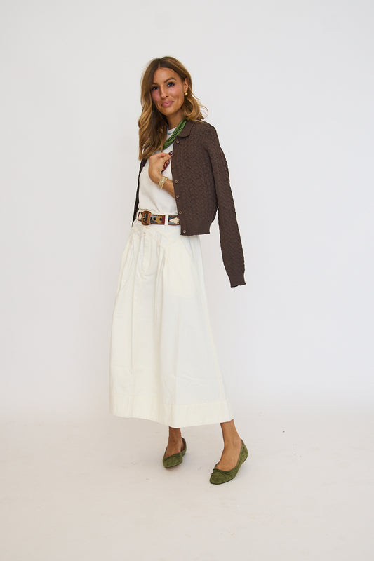 Small Cable Knit Cardigan