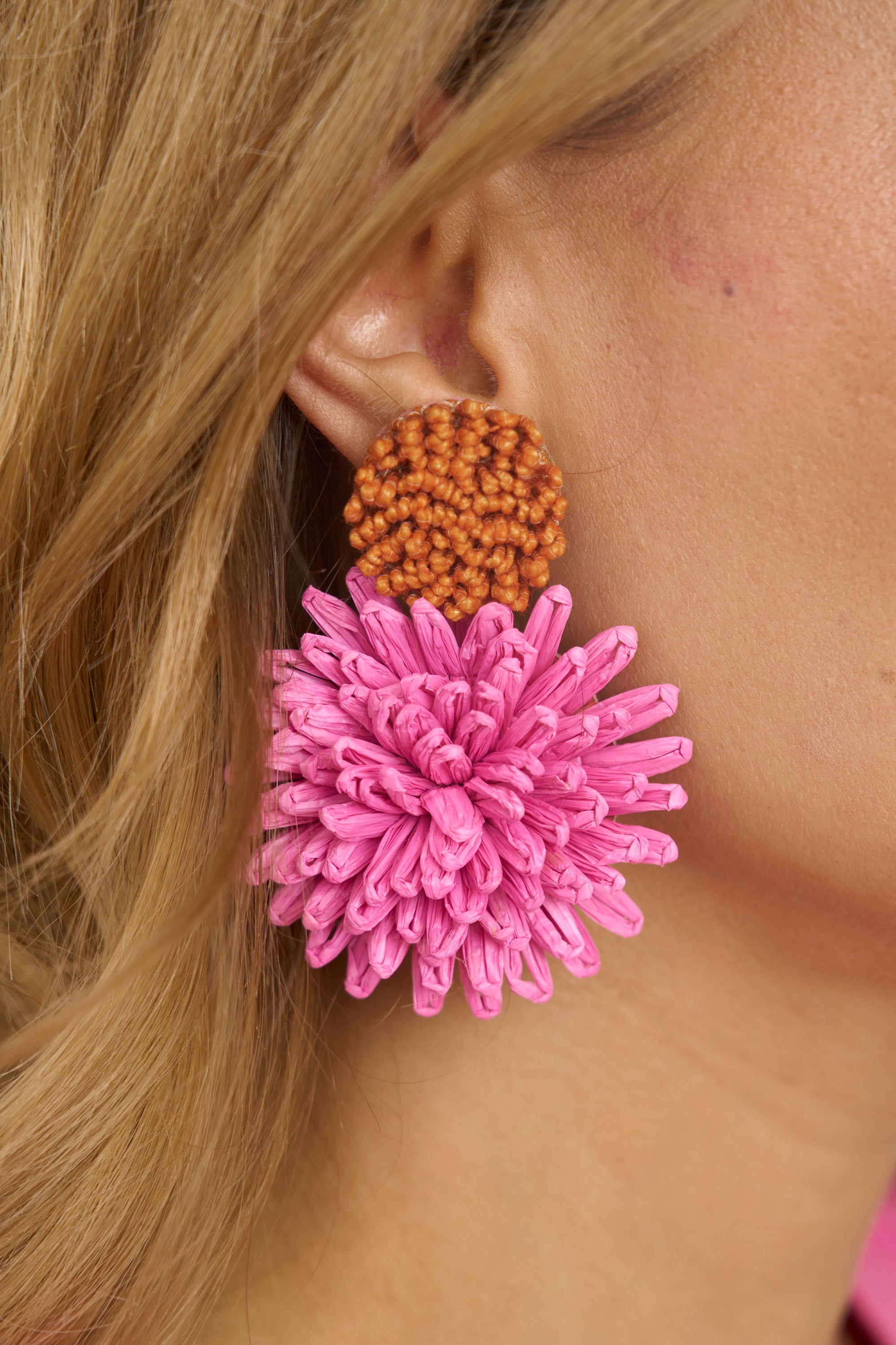 Big Double Floral Earrings