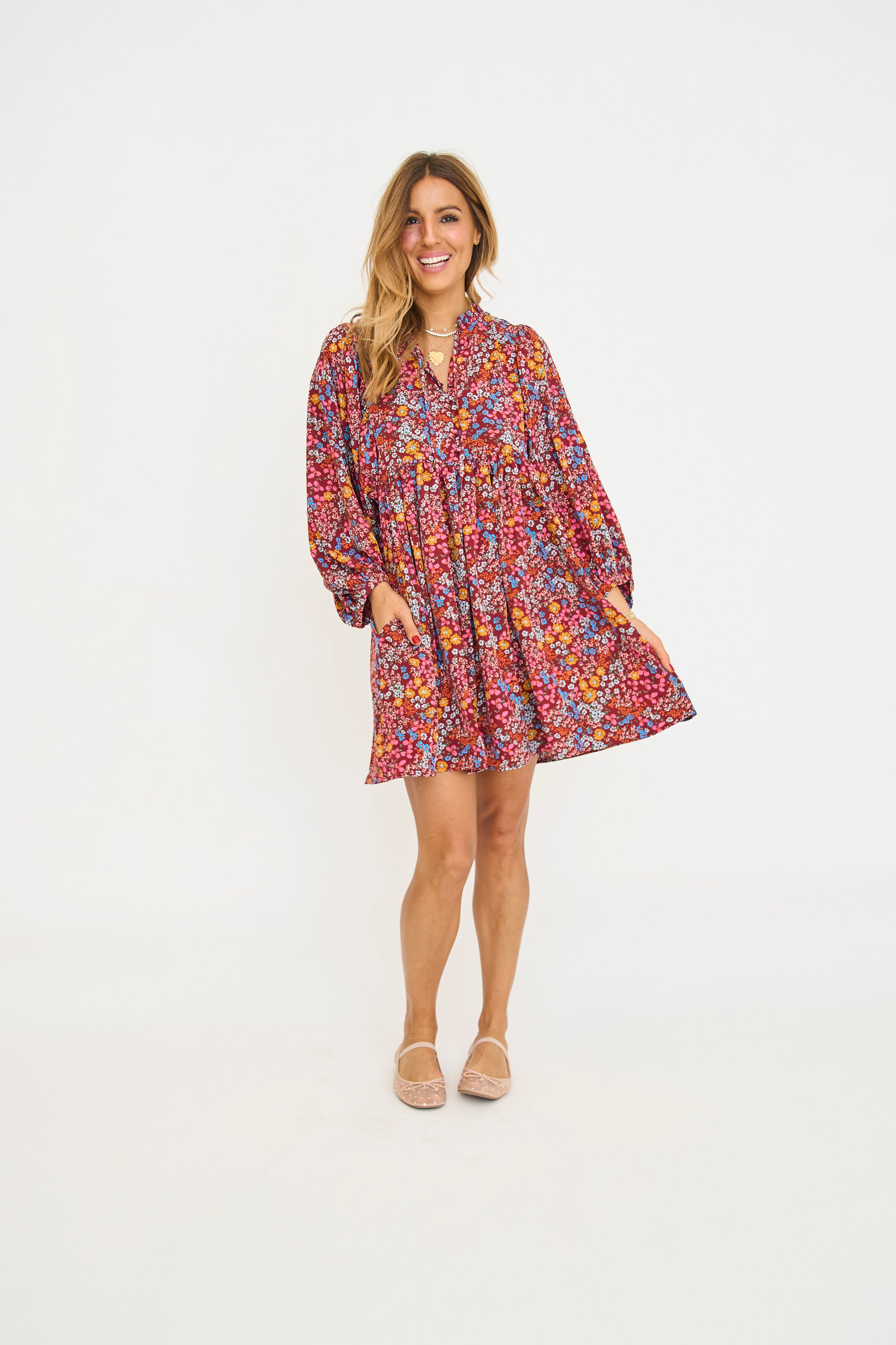 Maggie Floral Voluminous Dress