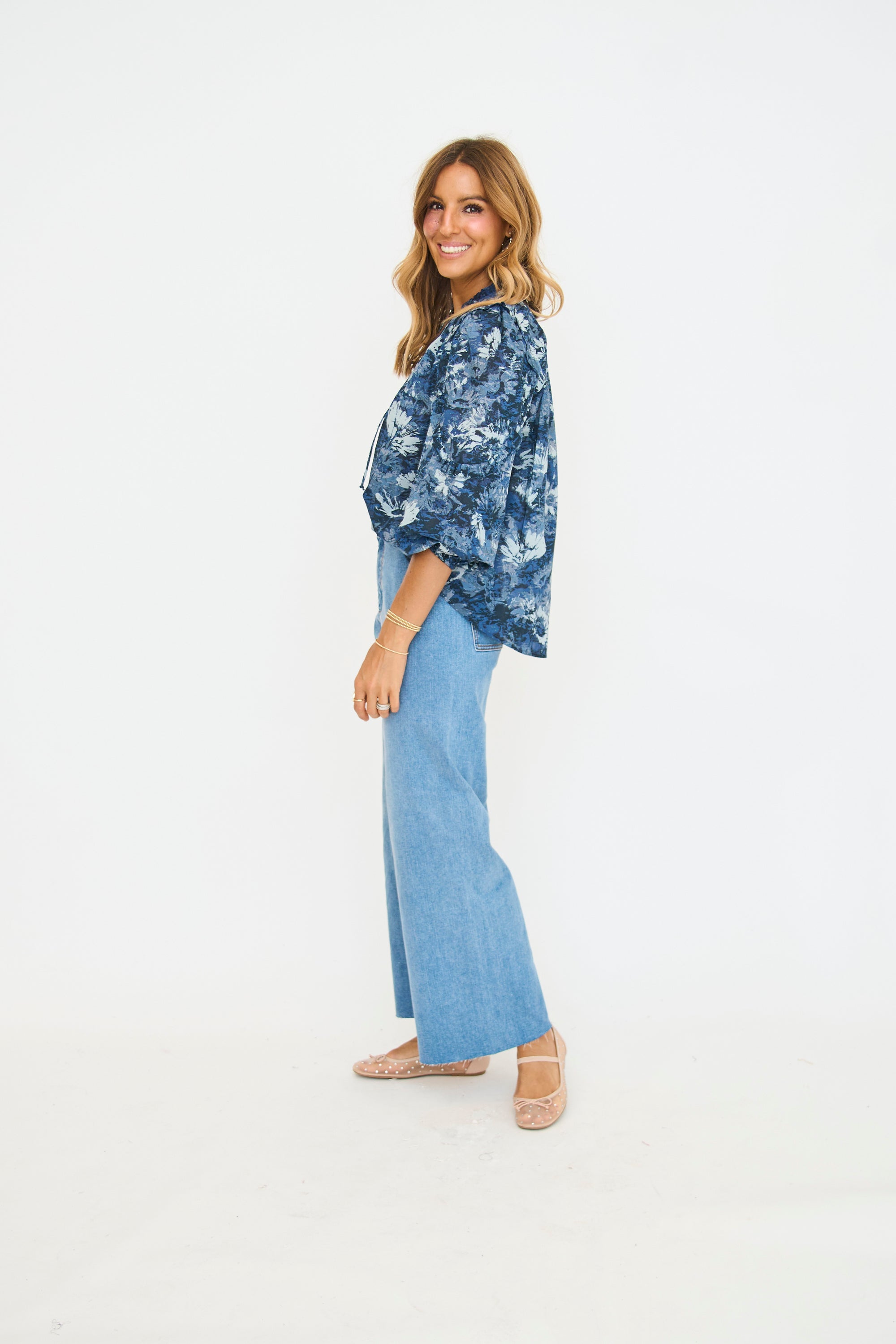 Blue Tuscany Blouse