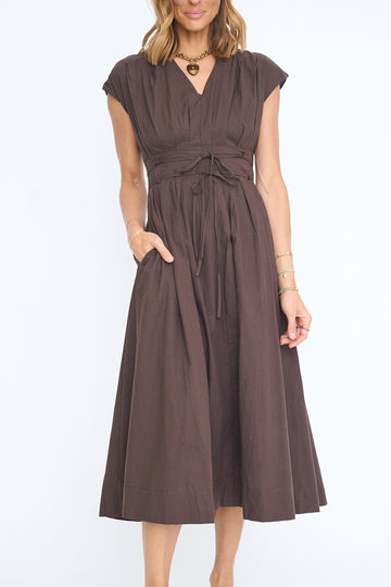 Patricia V-Neck Midi Dress