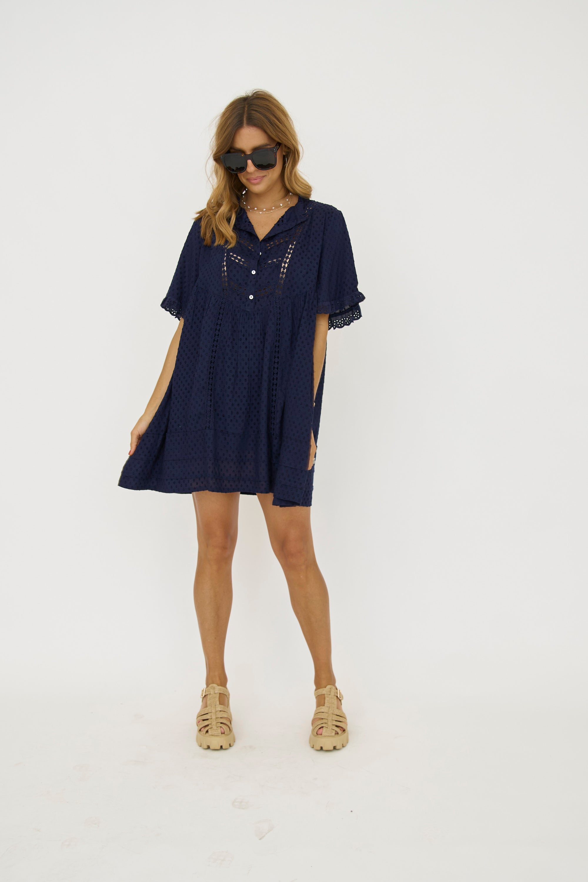 Anny Dress in Navy