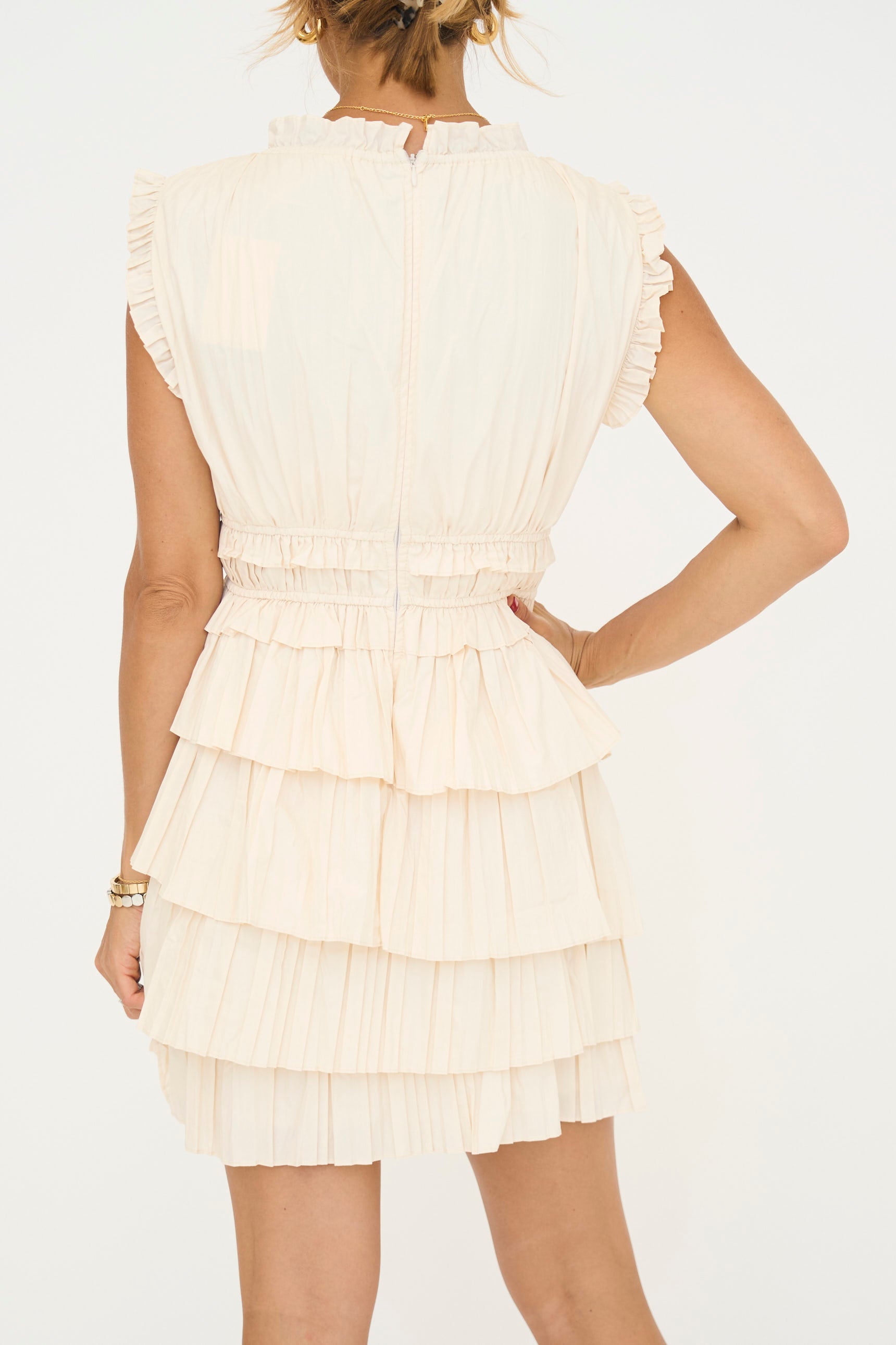 Paige Pleated Mini Dress