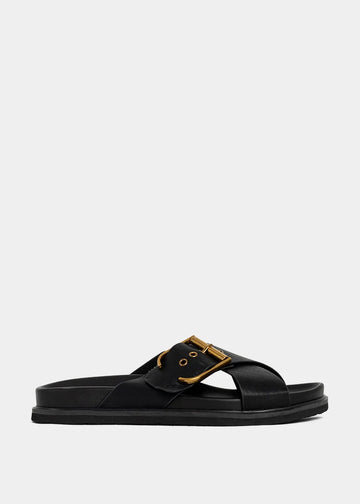 Barb Black Sandals