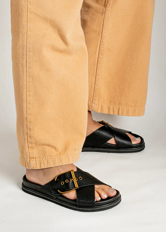 Barb Black Sandals
