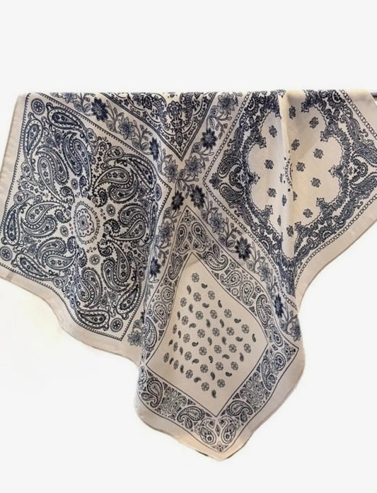 Patchwork Paisley Patterned Square Scarf