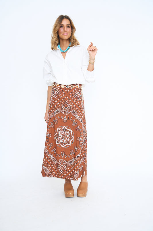 Sedona Bandana Maxi Skirt