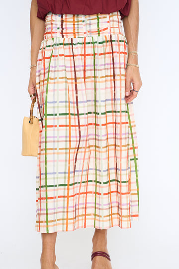 Harvest Lines Midi Skirt