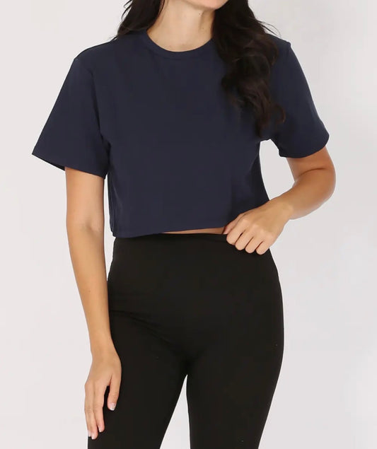 Cotton Over Size Cropped T Shirts