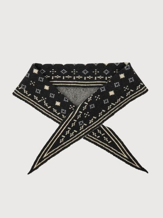 Foulard Knit Triangle Scarf