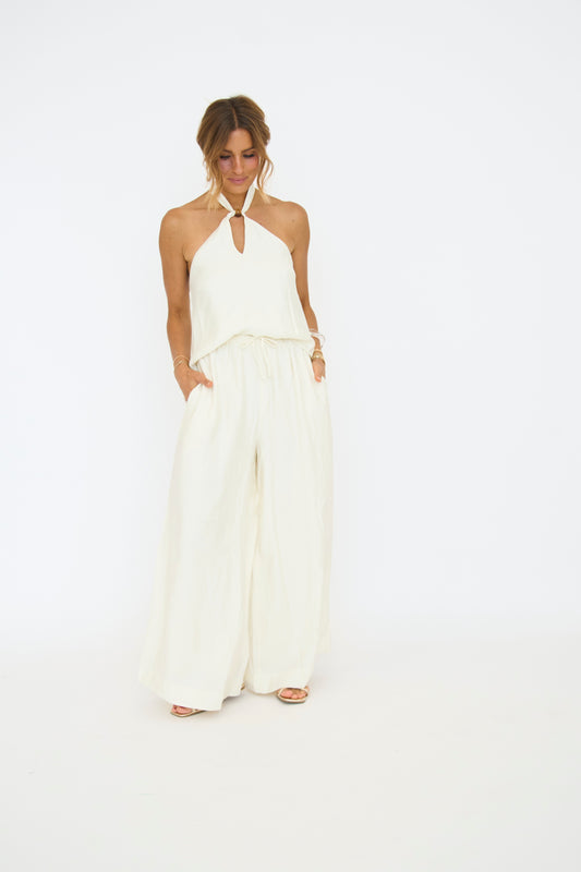 Willa Halter Top - Ivory