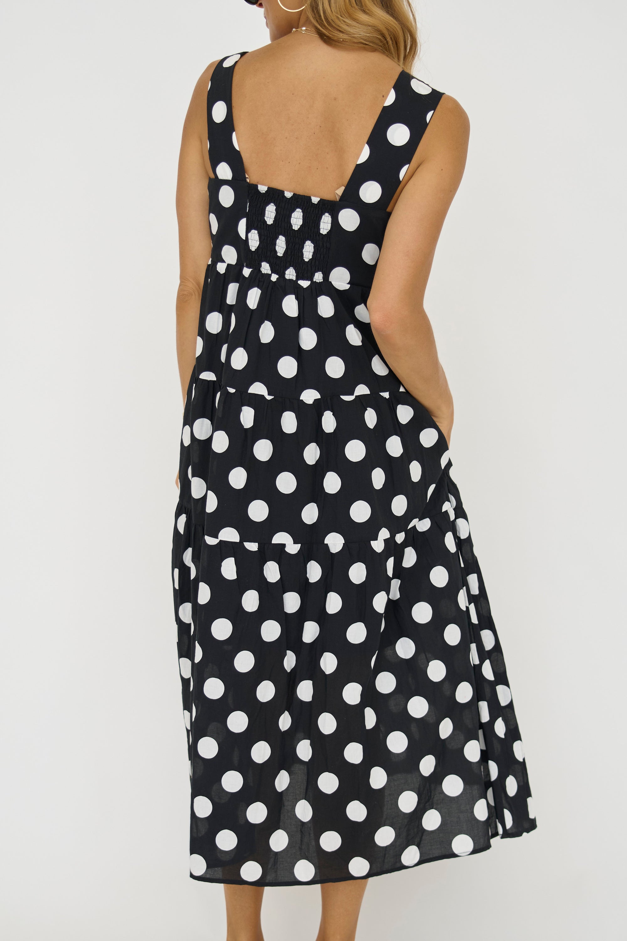 Polka Dot Midi Dress