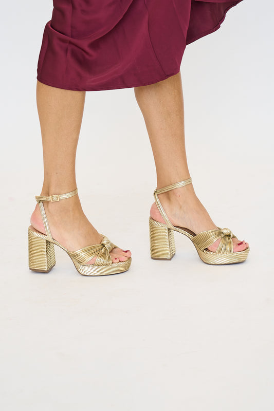 Platform Metallic High Heels
