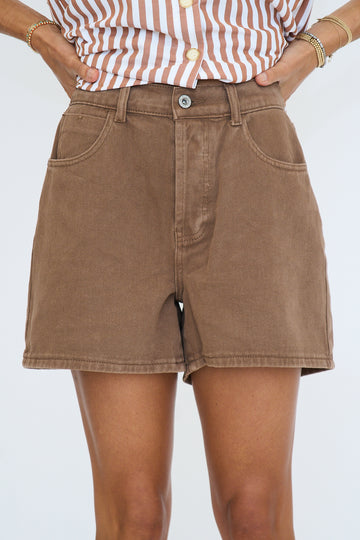 Classic Cotton Denim Shorts