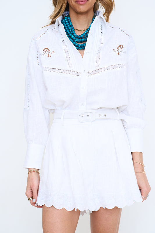 Embroidered Linen Set