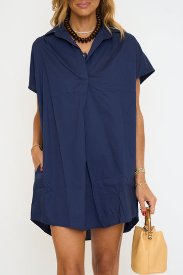 Monroe Poplin Shirt Dress