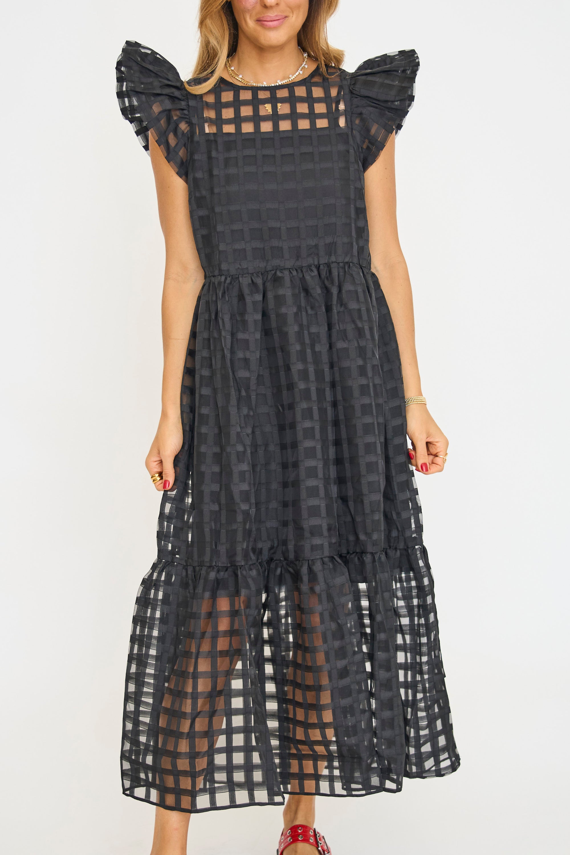 Organza Midi Dress