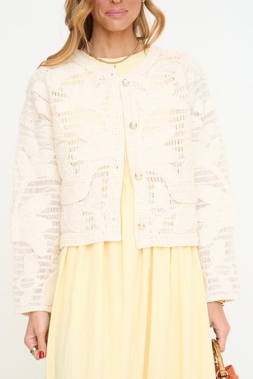 Sutton Open Crochet Cardigan