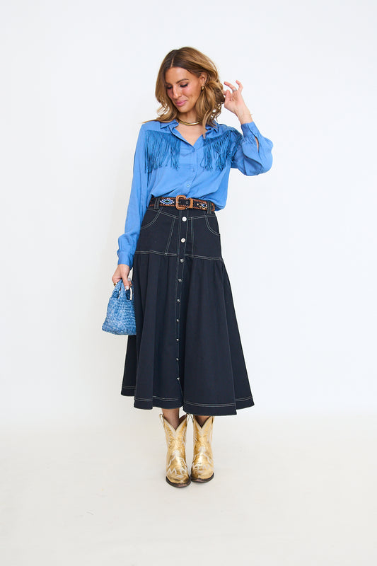 Fringe Button Up Shirt