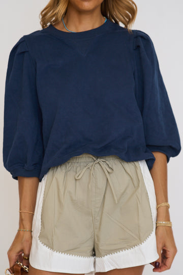 3Q Puff Sleeve Sweatshirt