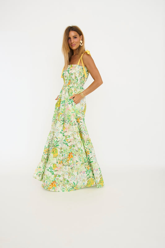 Pineapple Yellow Maxi Dress