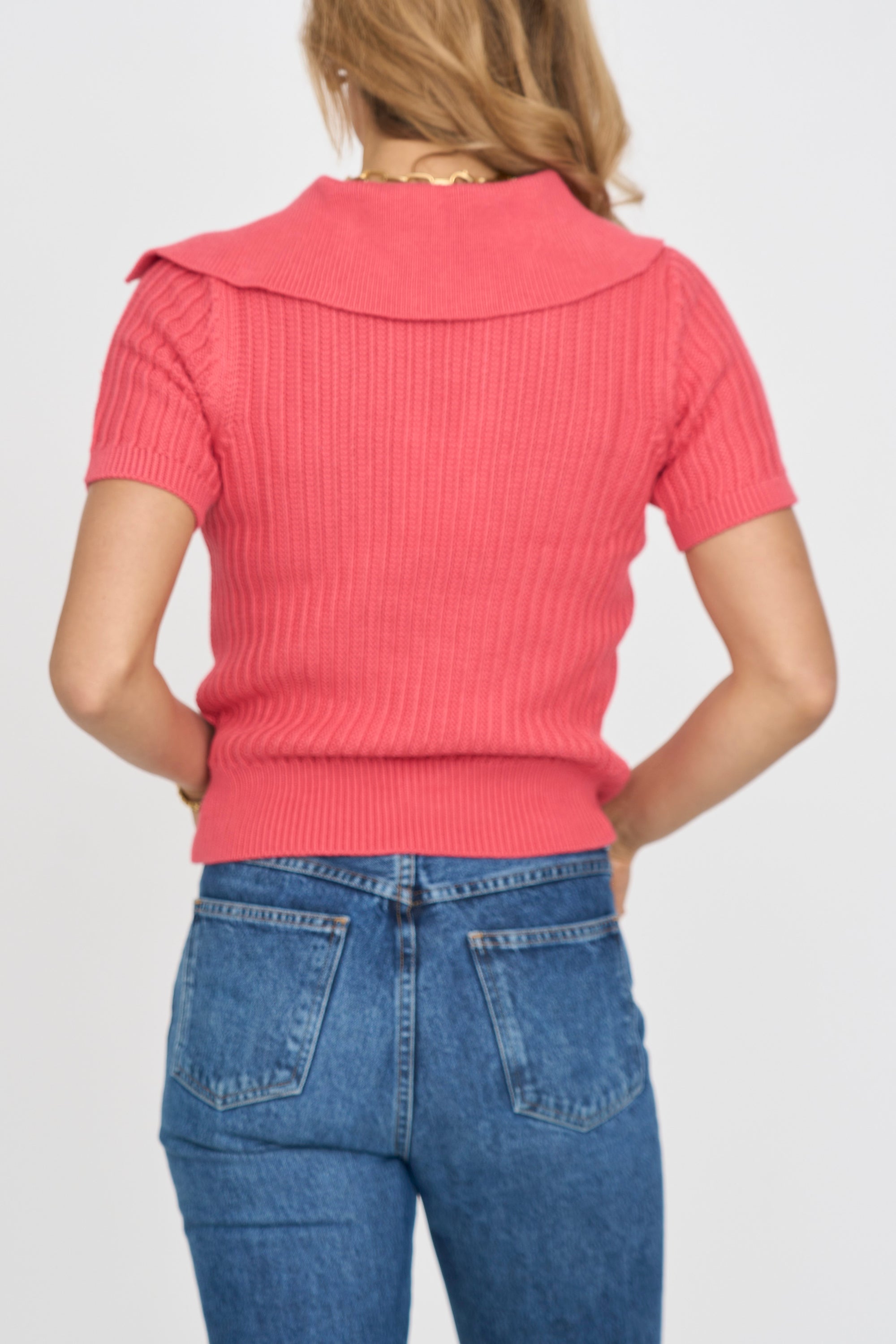 Home Knit Collared Sweater
